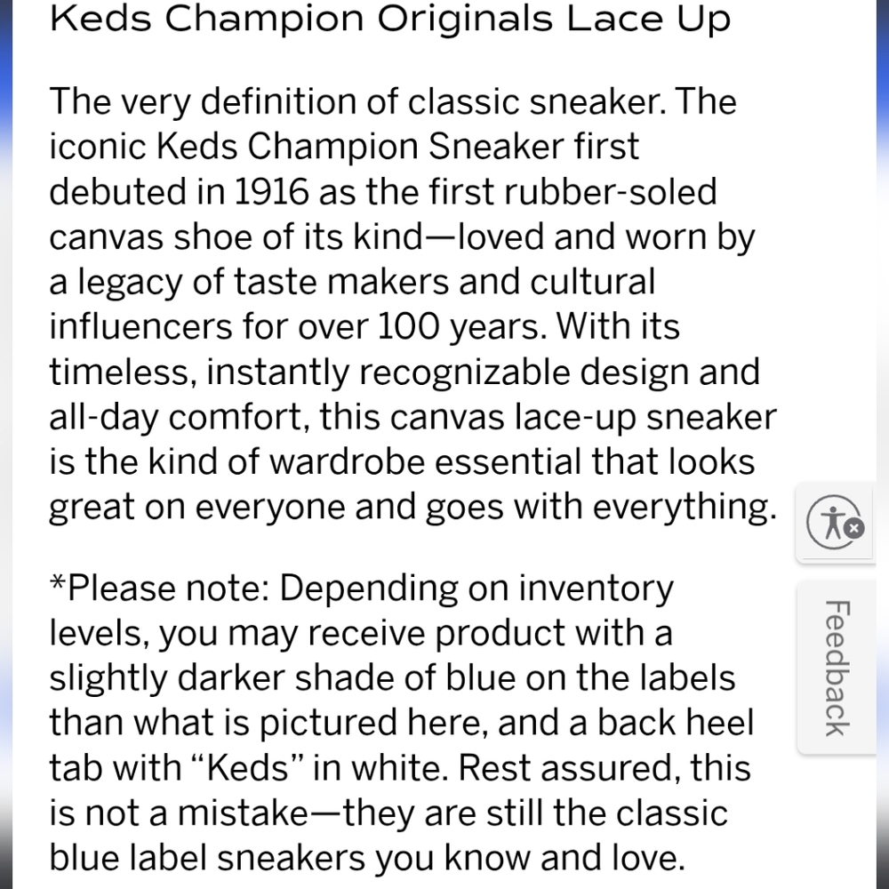 Nwob Keds Champion Originals Lace Up Sneakers - Picture 3 of 12